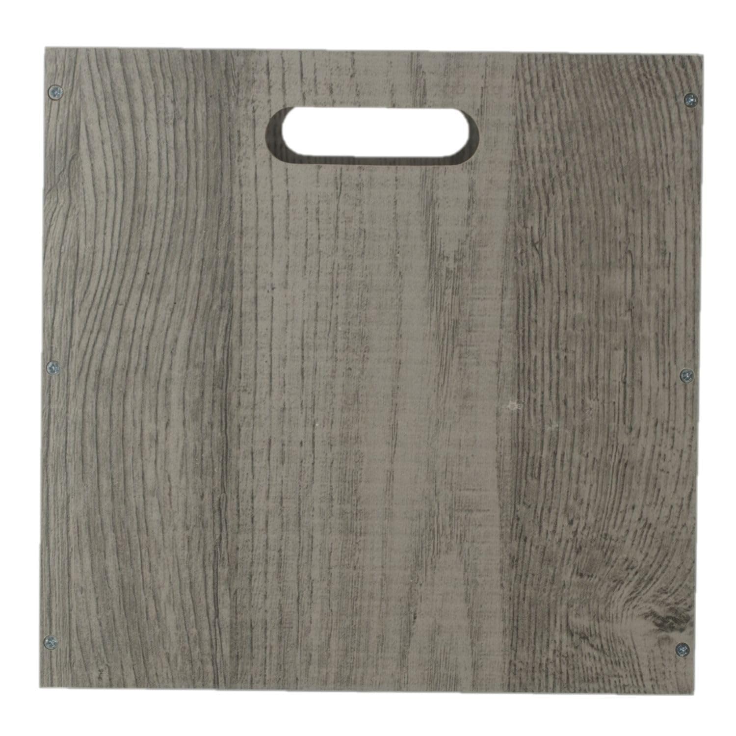 Toilinux.com – Juego de 6 cajas de almacenamiento de madera Mix n' modul – 30 x 30 cm – Color roble gris