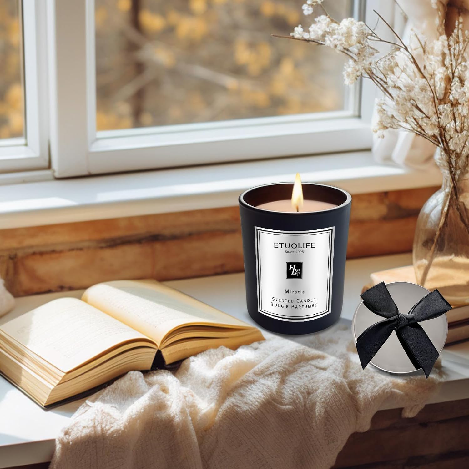 Scented Candle Gifts for Christmas Women Men Gifts,High-end Luxury Christmas Scented Candle Natural Soy Wax Candles,68H Long Burn,Ideal for Christmas Bath Yoga Wedding Mother's Day Valentine's Day - Image 4