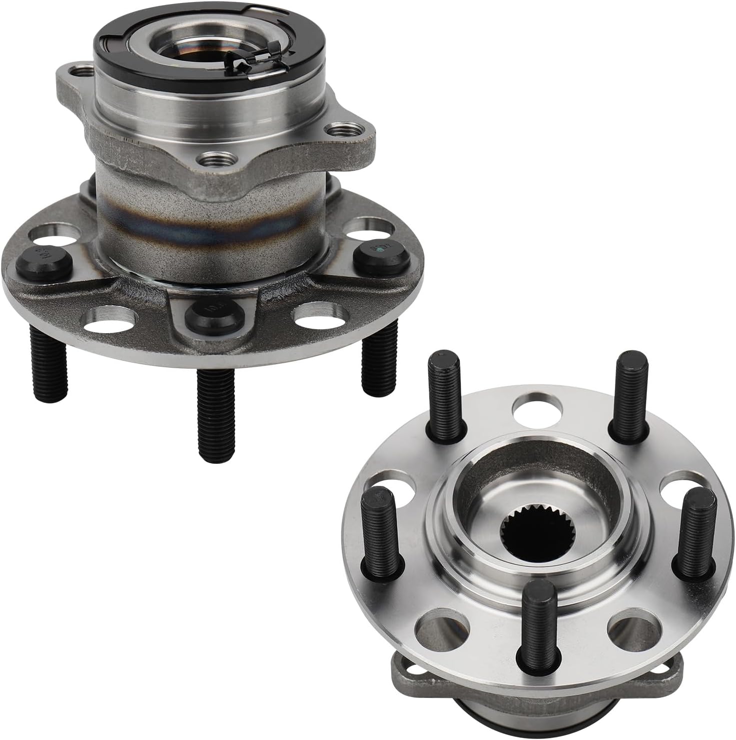 (Pair) DRIVESTAR 512333 4WD Rear Left or Right Wheel Hub & Bearing Assembly for Dodge Caliber 2007-08, for Jeep Compass/Patriot 2007-2017 (5 Lugs, 4X4 4WD Only)