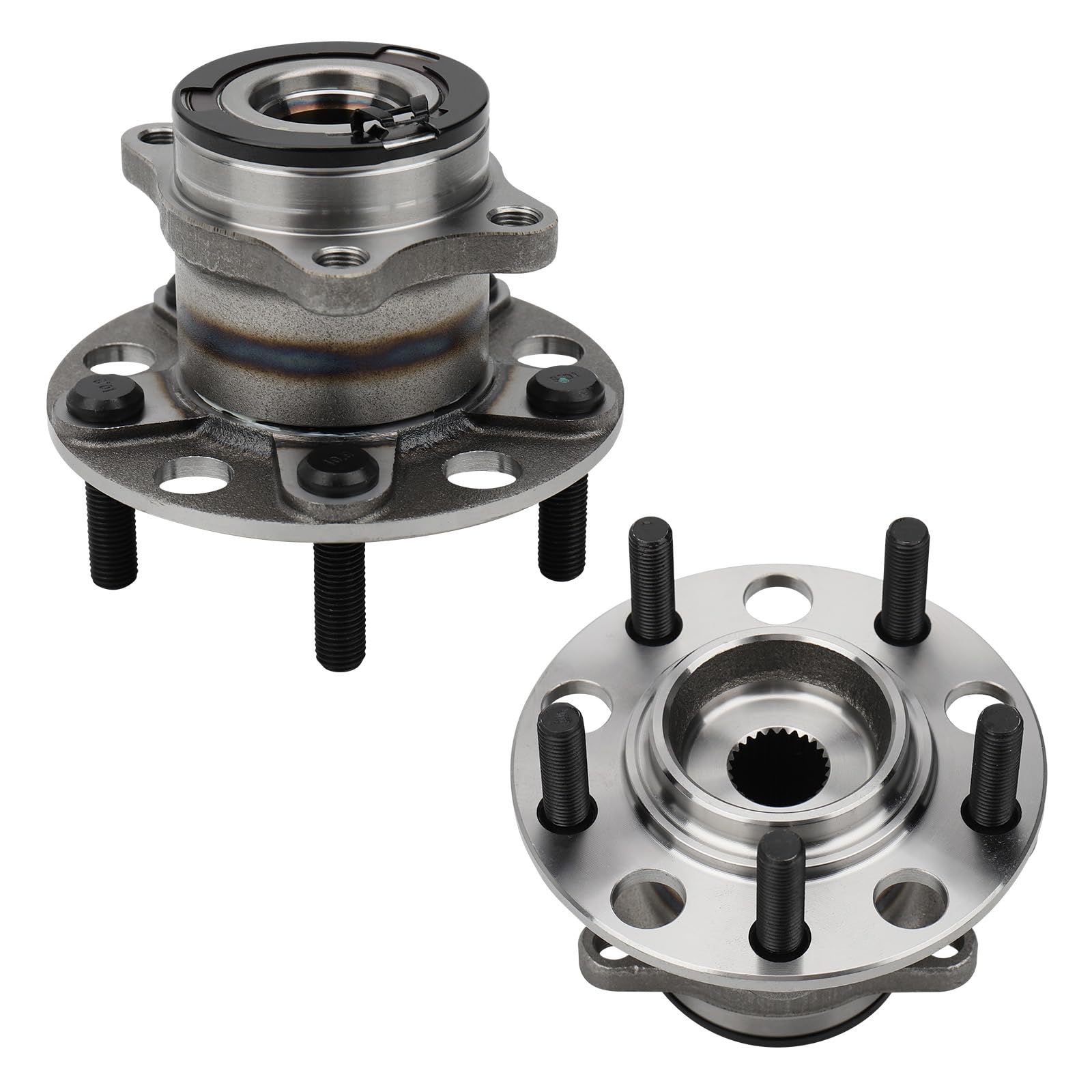 (Pair) DRIVESTAR 512333 4WD Rear Left/Right Wheel Hub & Bearing Assembly for Dodge Caliber 2007-08, for Jeep Compass/Patriot 2007-17(5 Lugs, 4X4 4WD