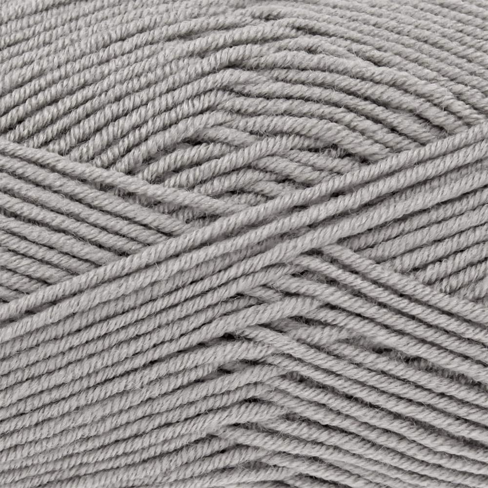 King Cole Cherished Baby 4ply Yarn Low Pill Acrylic Knitting Wool 100g Ball (Silver - 5084)