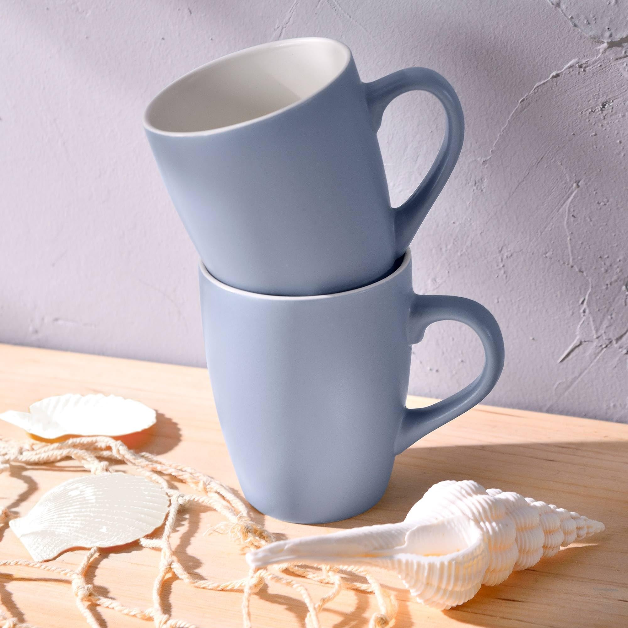 San Ignacio Juego de tazas 340ml porcelana Bone 8,3x5,7x10,2cm, set de 12