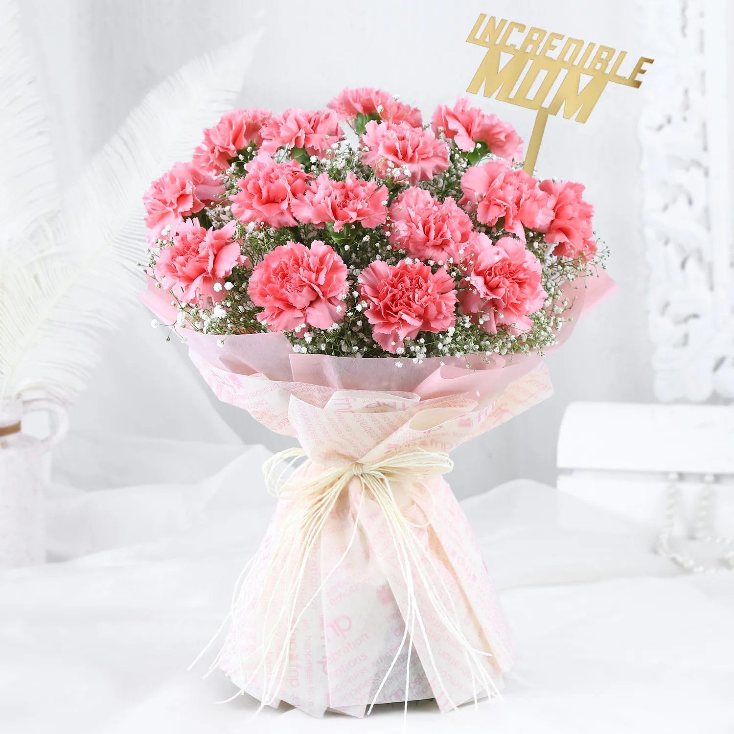 fnp Pink Carnation Splendor Gift for Mom| Best Gift For Mom| Best Gift for Mother's Day| Unique & Creative Gifting Ideas For Mummy-image-41