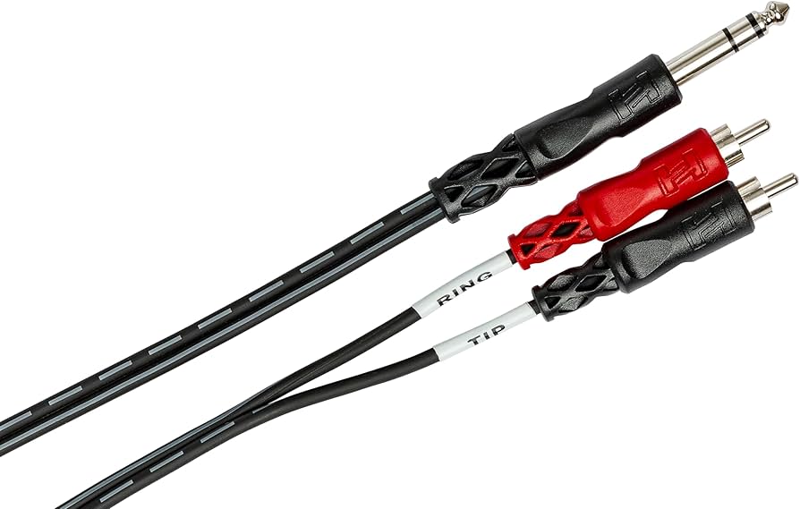 Amazon.co.jp: Hosa TRS-202 2m ステレオフォンオス-RCAオス×2