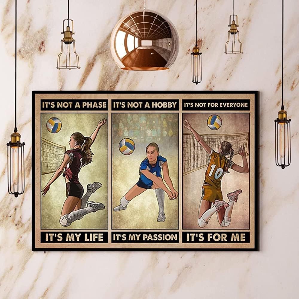 Adults Jigsaw Puzzle 1000 Piece Wooden Adults Children Puzzles Volleyball Girl It‘S Not A Phase It‘S My Life Jigsaw for Active Thinking Party Entertainment Perfect for Family or Dat
