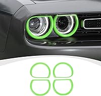 Vista 16 de Cubierta de lámpara de faro delantero para accesorios Challenger, cubierta de biseles de faros delanteros, decoración de luz exterior para Dodge