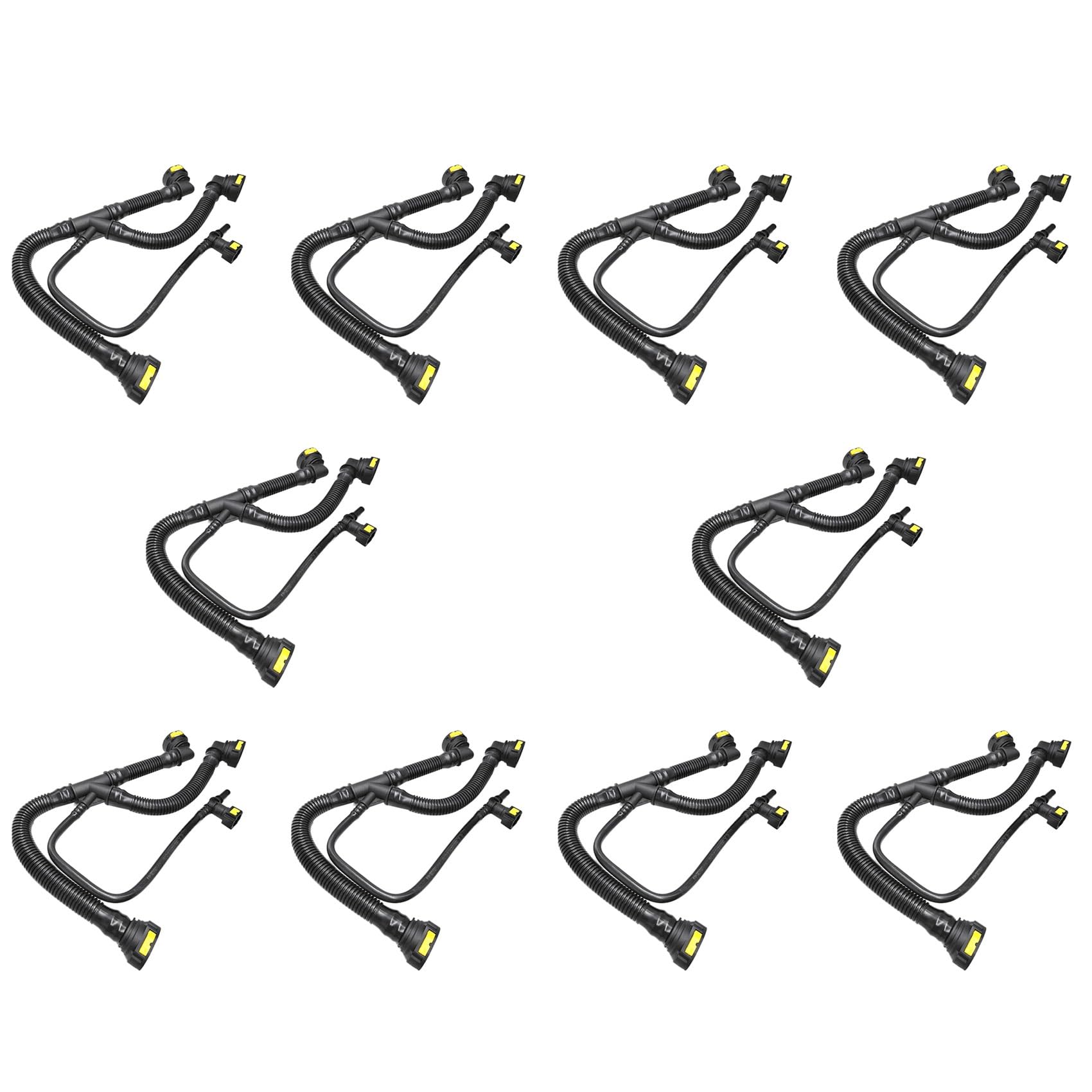Onchdbfhuu 10X Car Engine Crankcase Breather Hose Pipes for 206 207 307 408 1.6 16V 1192W0 9675884280