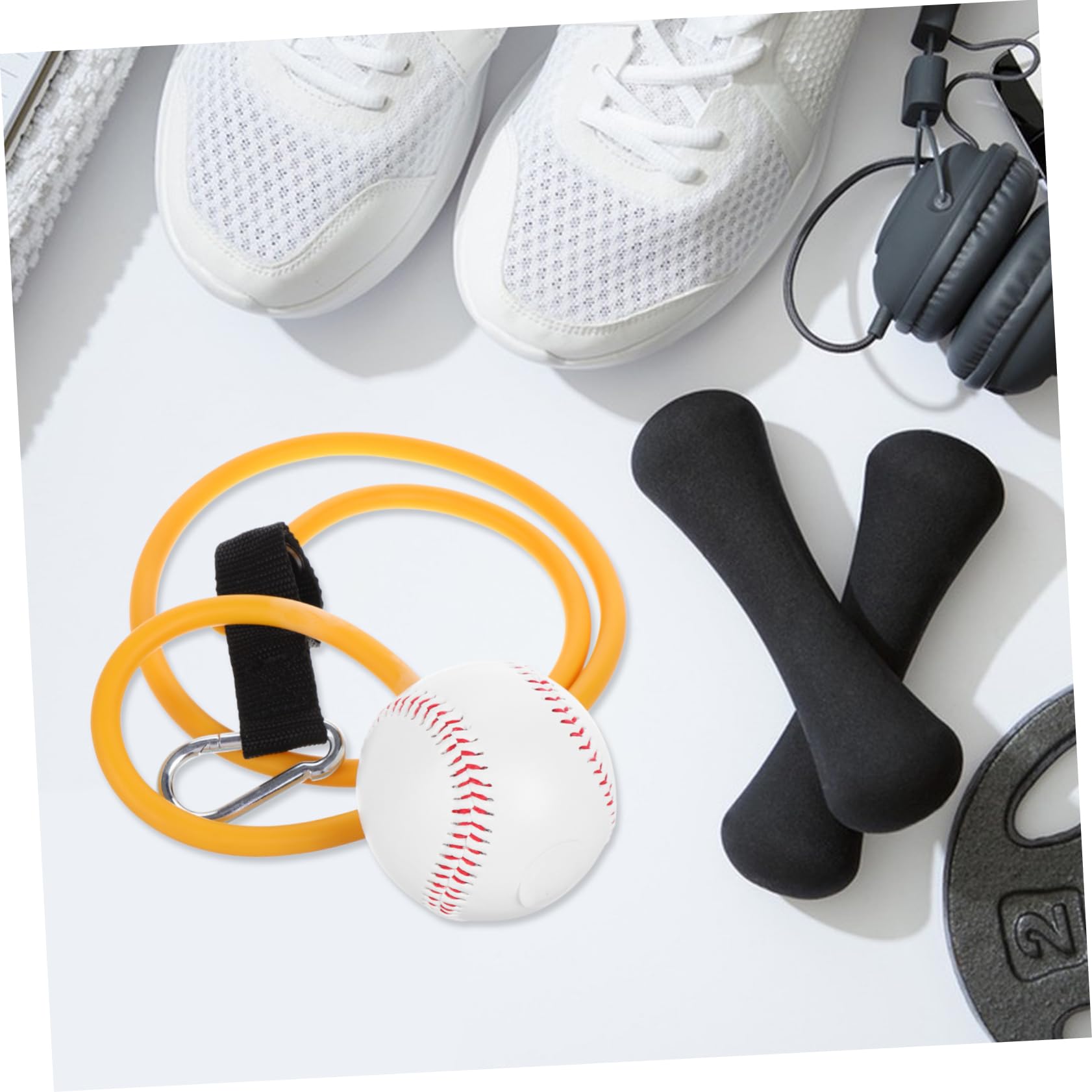 BESPORTBLE Allenatore di Baseball Corda Elastica in PVC Portatile di Lunghezza Adeguata per Esercizi di Fitness e Allenamenti di Resistenza Durante Workout