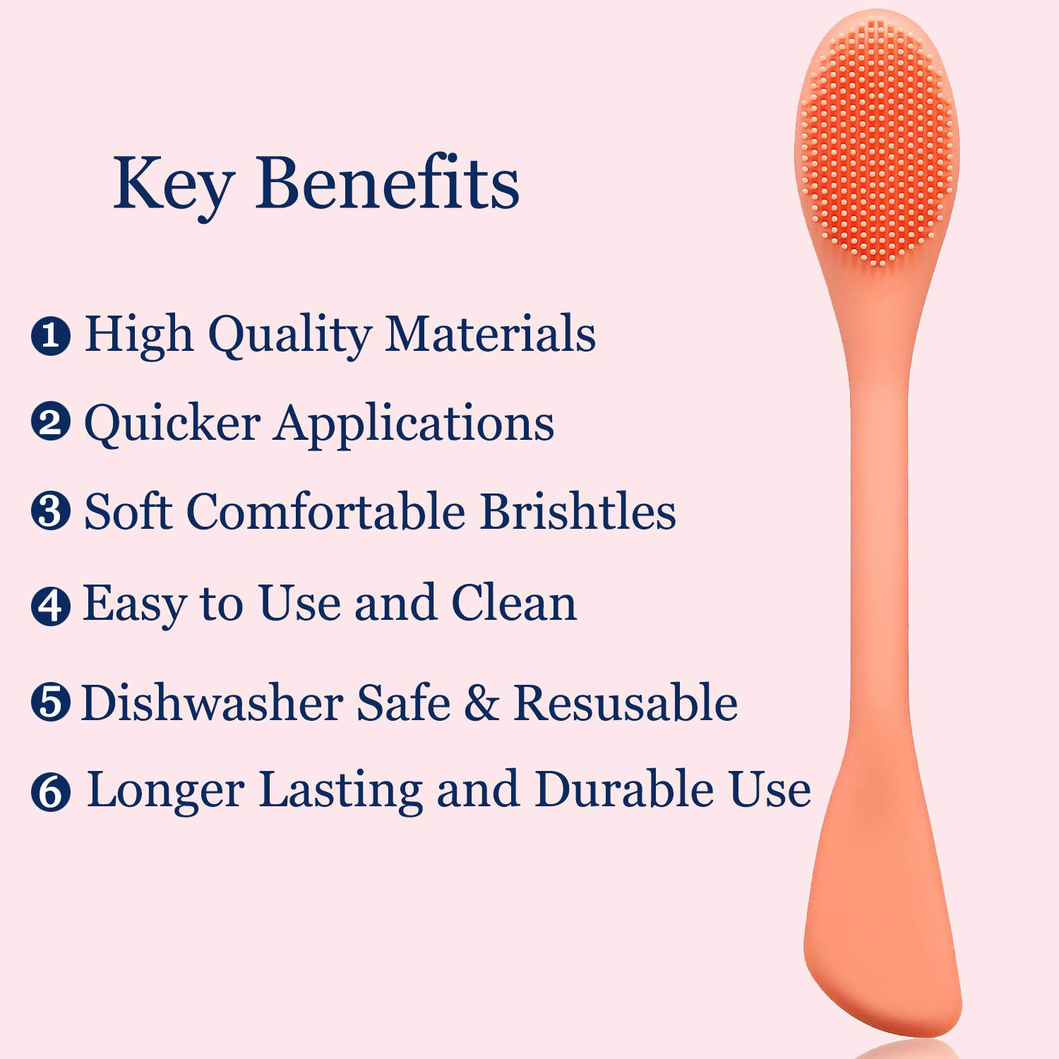 Face Mask Brush Facial Applicator, Silicone Face Brush,Makeup Remover Lip and Nose Scrubber for Mud, Clay, Charcoal Mixed Masks,Hairless Body Lotion And Body Butter Applicator Tools,2 Pack