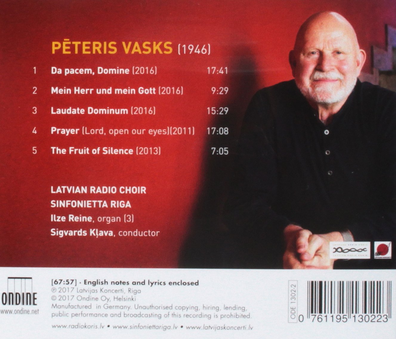 Laudate Dominum: Latvian Radio Choir-Sinfonietta Riga Sigvards Klava