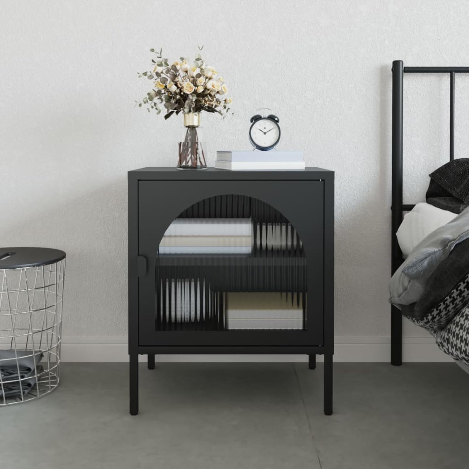 Armoire latérale de rangement avec porte pour salon et bureau élégant