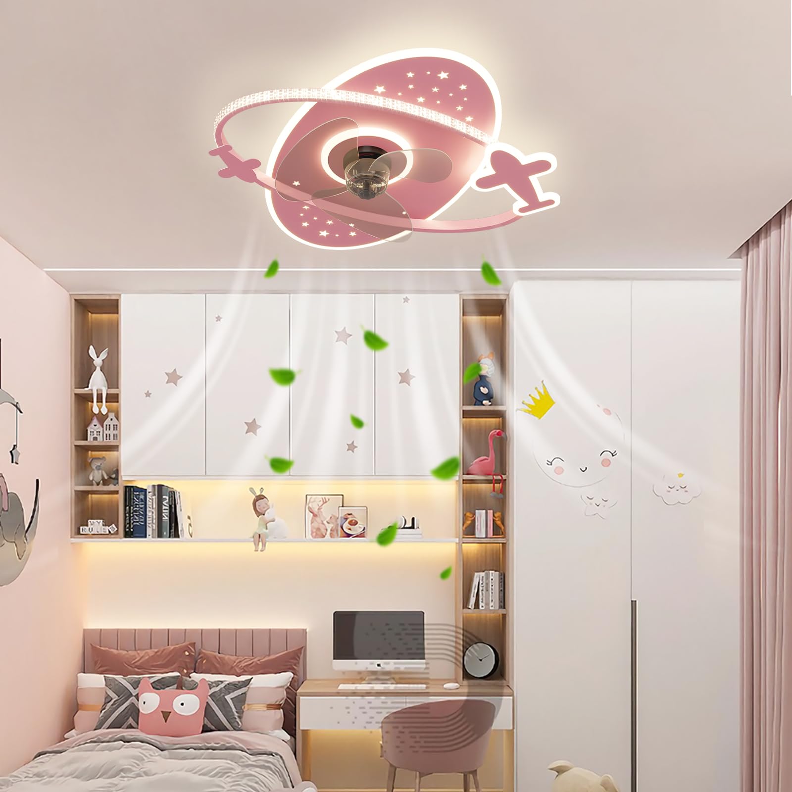 Ventilatore Da Soffitto ATEEZ Con Luce LED - Telecomando 6 Velocità, Reversibile, Motore DC - Foto 7