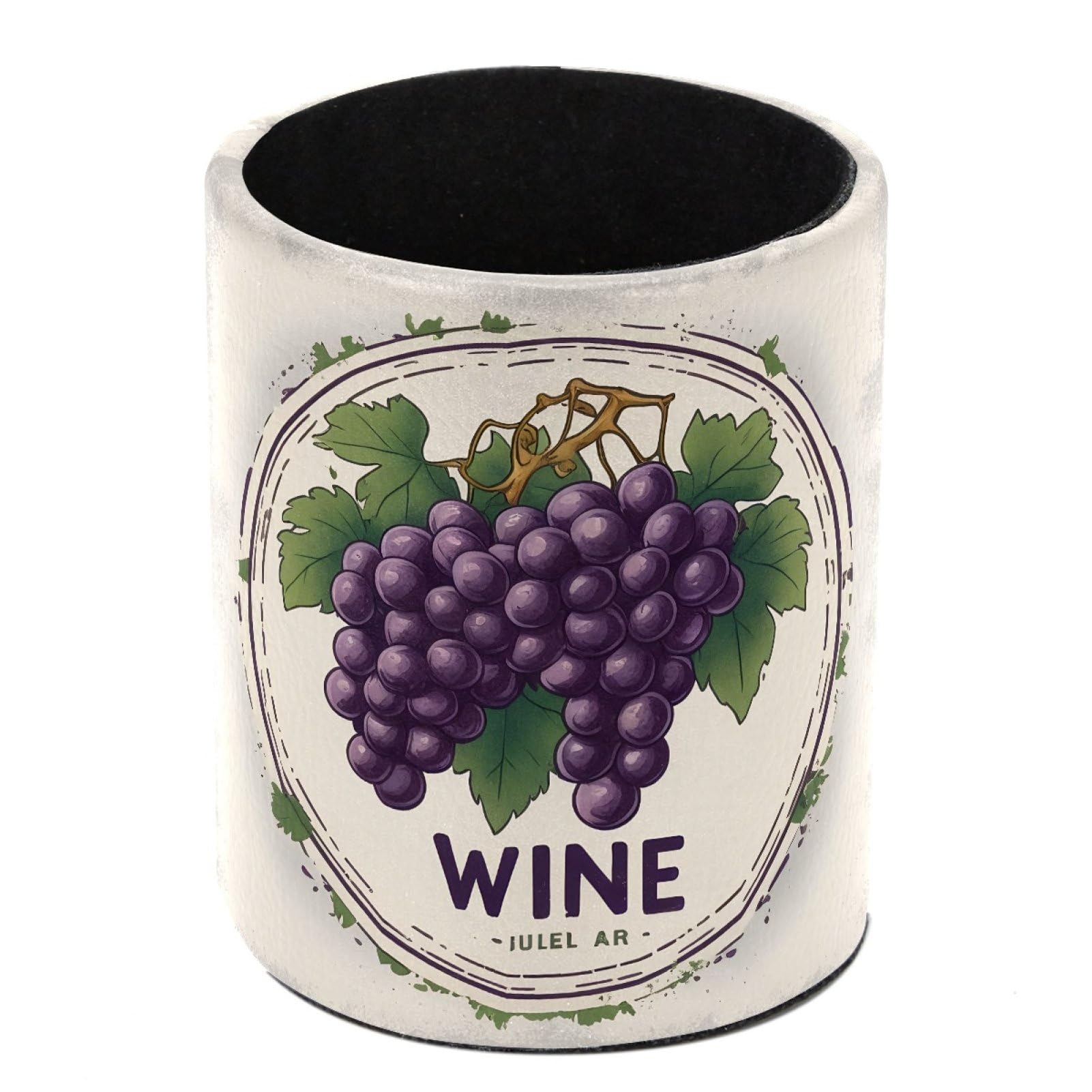 FWJZDSP Rustic Grape Pencil Cup Pen Organizer Makeup Brush Holder for Office Home Countertop Desk Accessory Storage