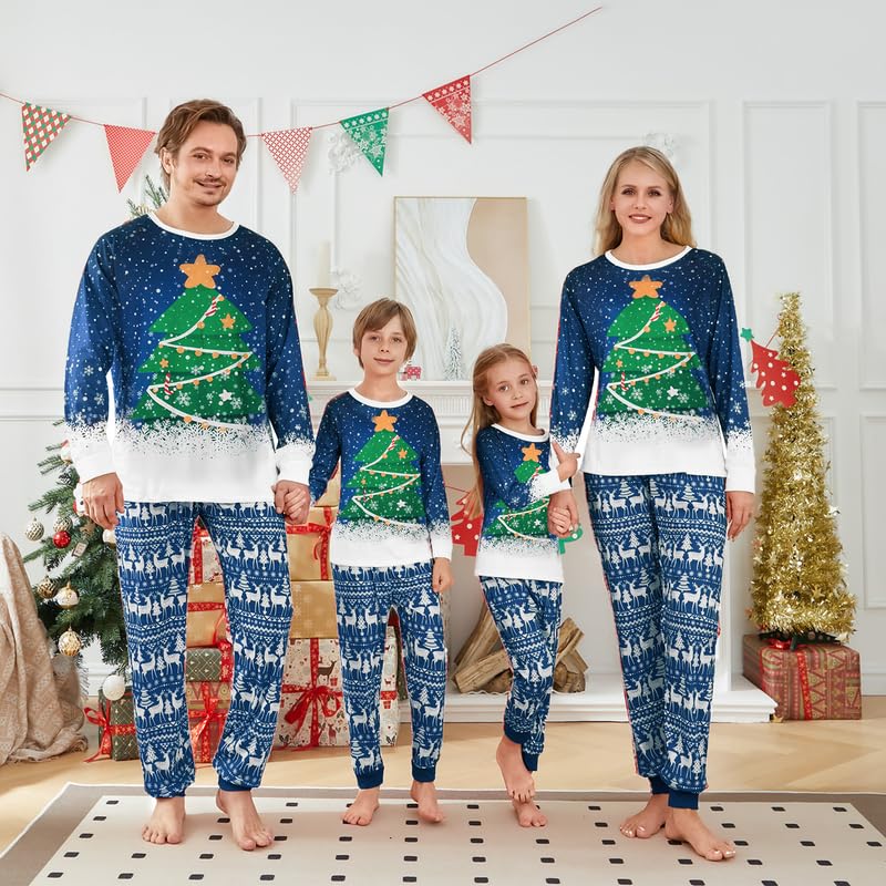Christmas Family Matching Pajamas Sets - Holiday Pjs Sleepwear Outfits for Xmas Party (Men, XXL,#029)2