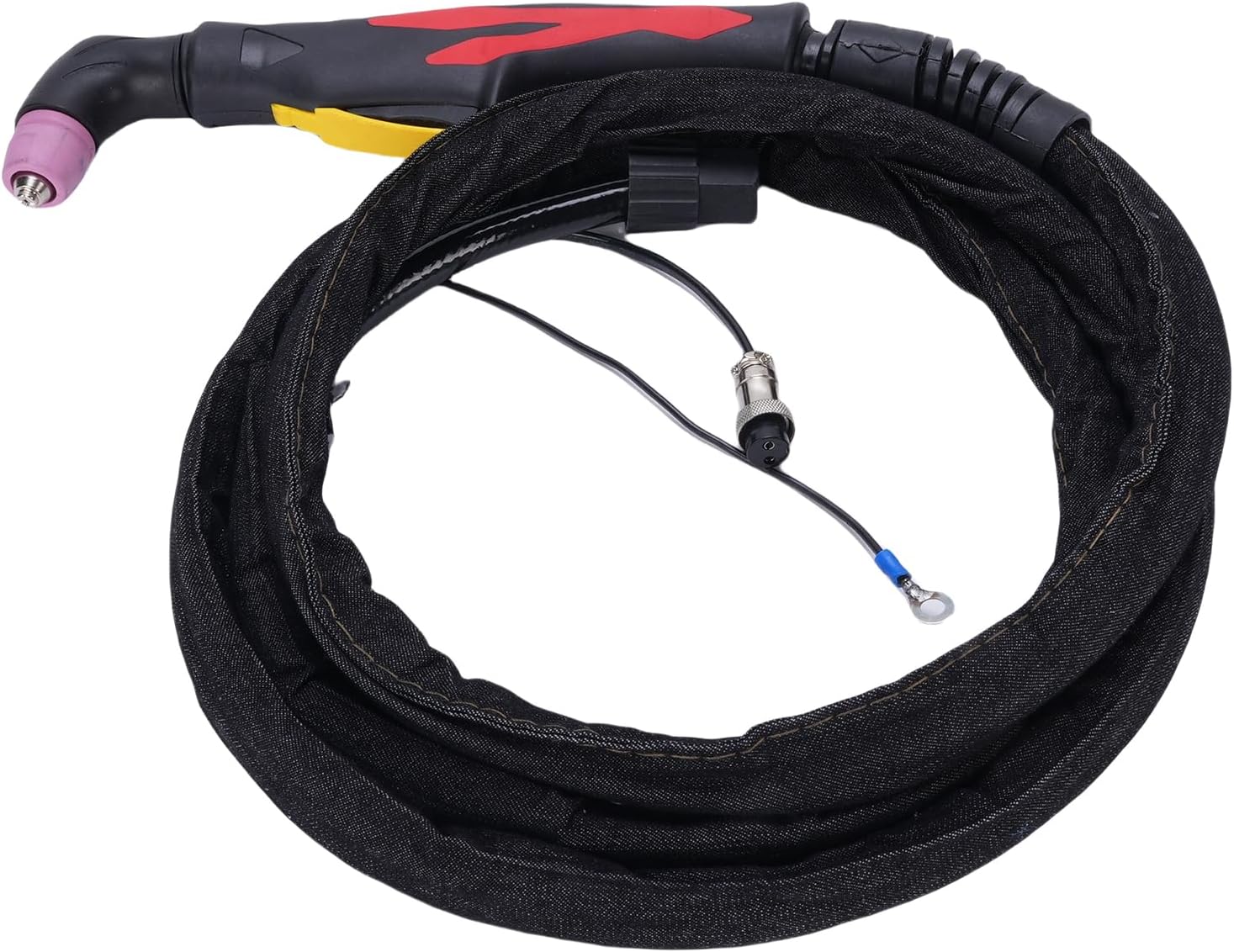 WALFRONT Plasma Cutter Torch Replacement Plasma Cutting SG55 Non Touch Body Head Fine Brass Head 2.5m Hose for CNC Arc Start Cutting