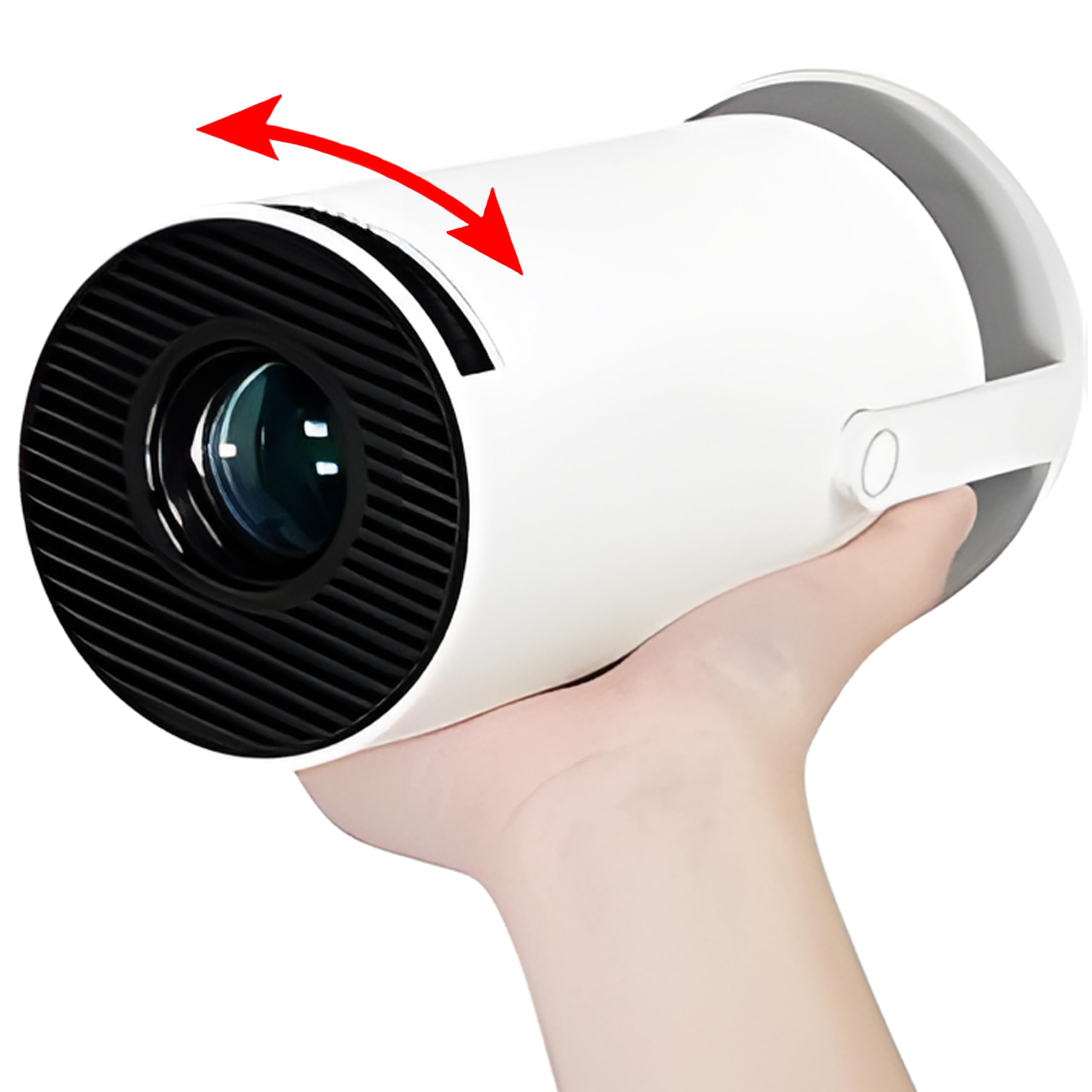 Retoo Mini Projecteur Beamer 4K avec Android, Vidéoprojecteur Portable, WiFi Automatique, Contraste 1500:1, Full HD 102-330 cm, Bluetooth 5.0, HDMI, 3,5 mm, Audio USB, Correction d'Image, Haut-parleur