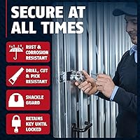 Vista 2 de Candado ABUS 20/70 KD B de acero inoxidable, alta y extrema seguridad, 20/70 KD B