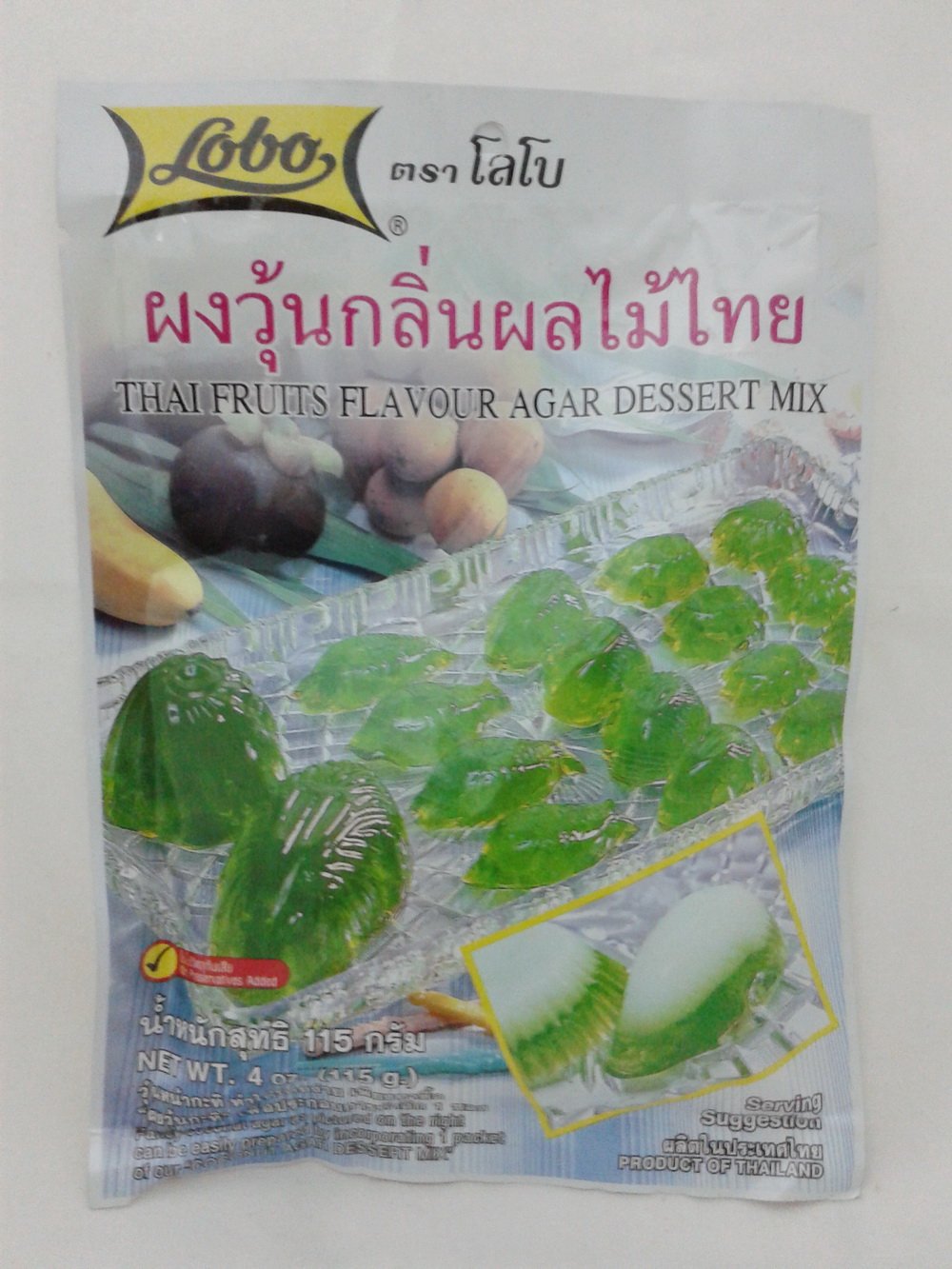 Amazon.com : Lobo Thai Fruits Flavor Agar Dessert Mix - 4 Oz