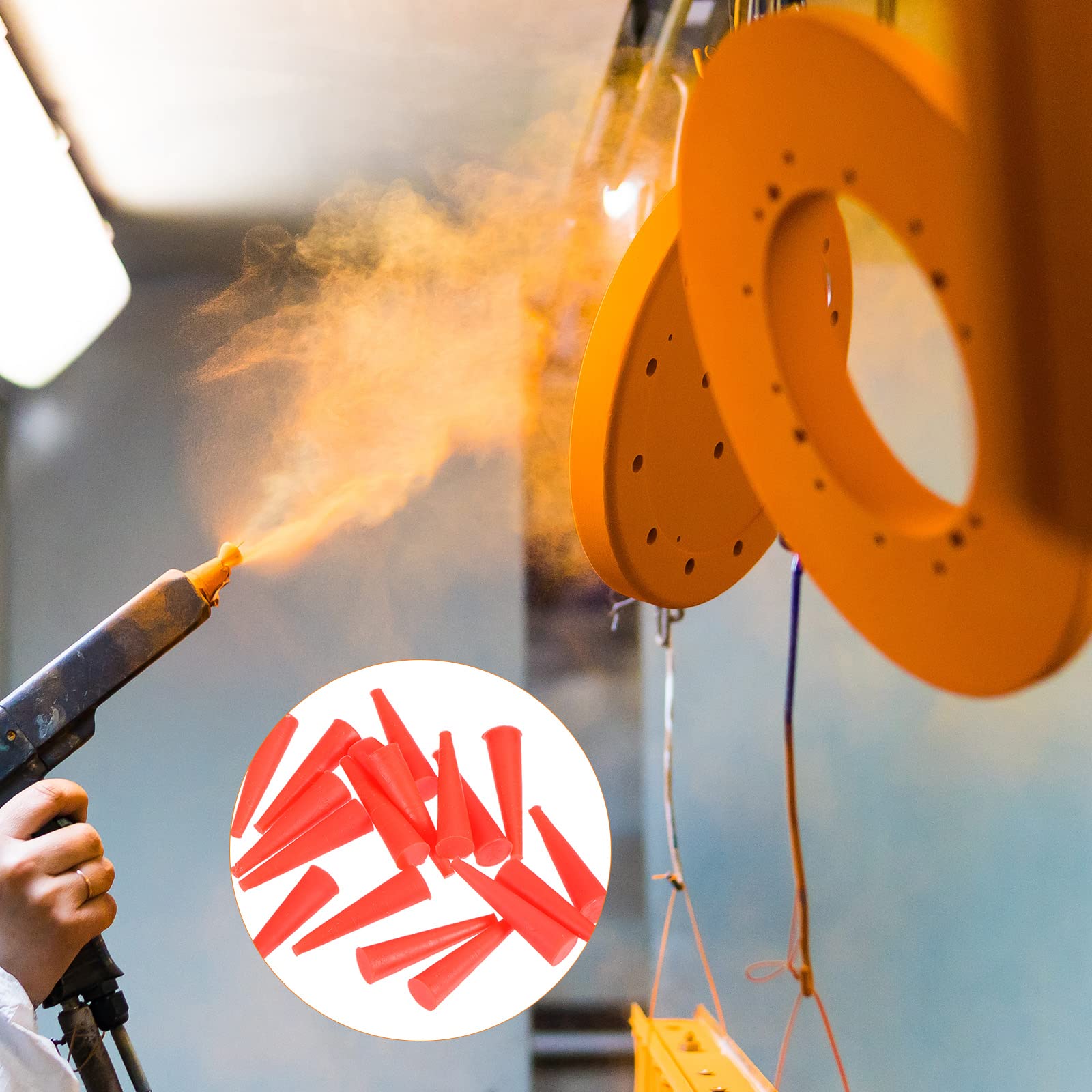 YOKIVE 5 Pcs Caoutchouc Bouchons Avec Trou, Coniques Bouchons