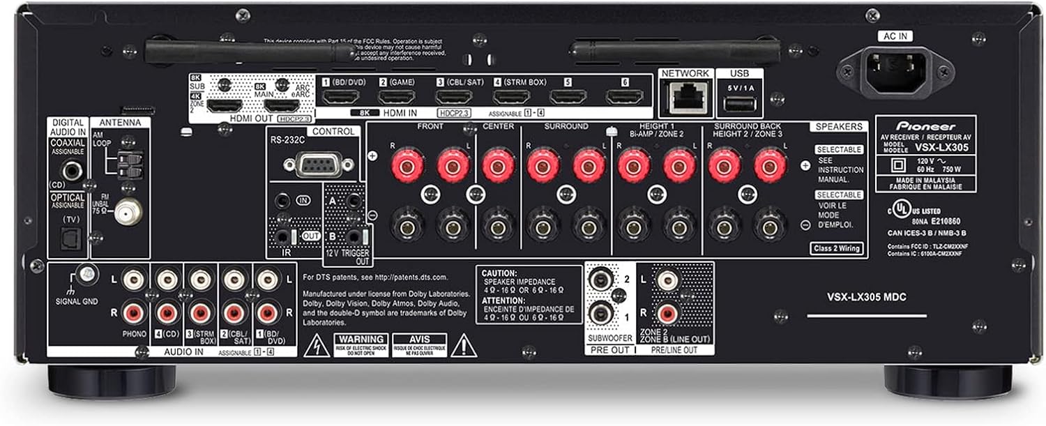 Pioneer Elite VSX-LX305 9.2 Channel Network AV Receiver