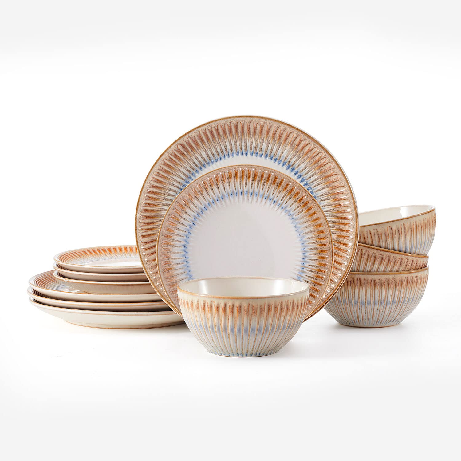 PfaltzgraffHensley Taupe 12 Piece Dinnerware Set, Service For 4