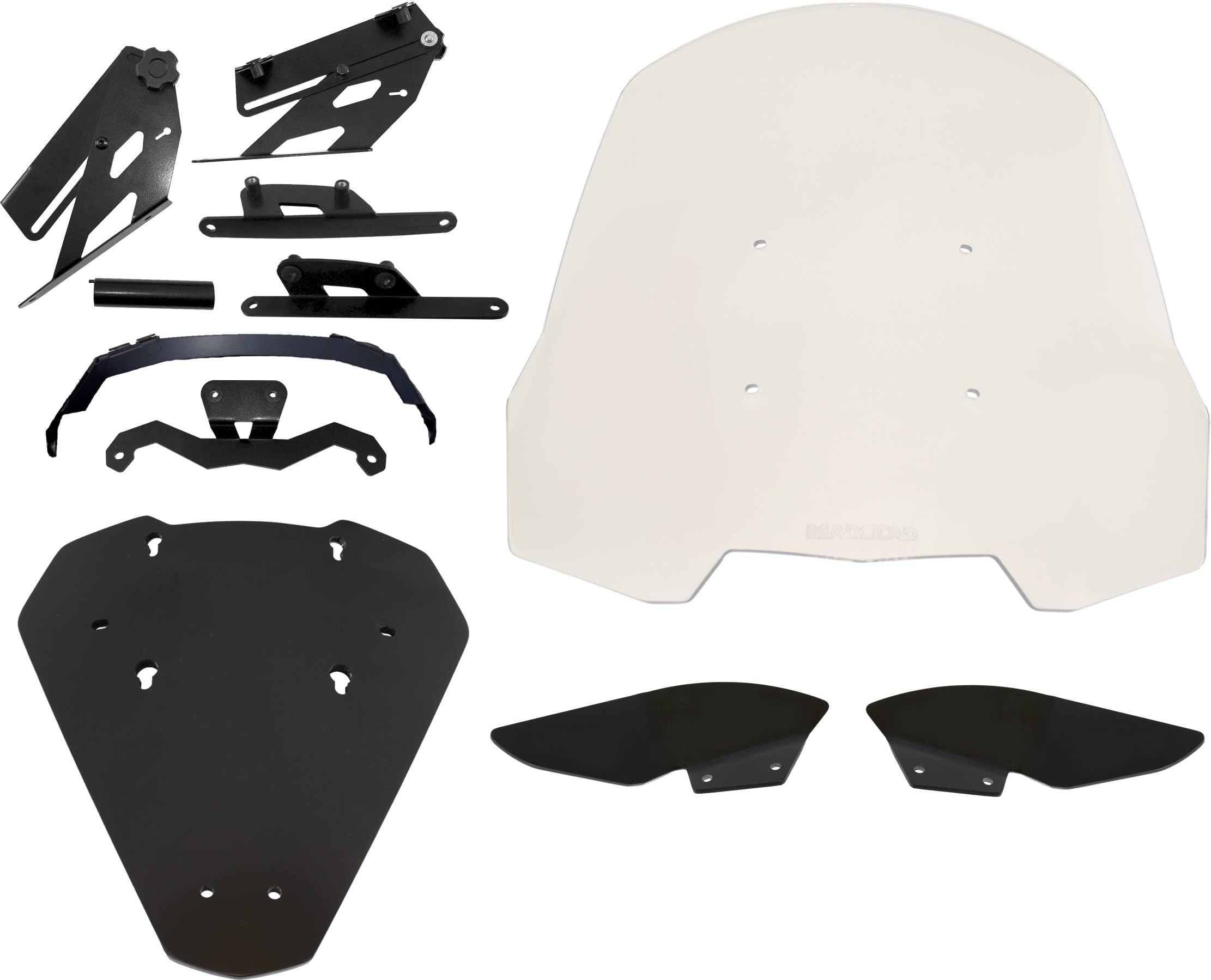 ARDOUR VAN Can-Am Spyder F3 F3S (2014 - Up) Compatible - Adjustable Motorcycle Windshield System by Madstad Engineering (22, Clear)