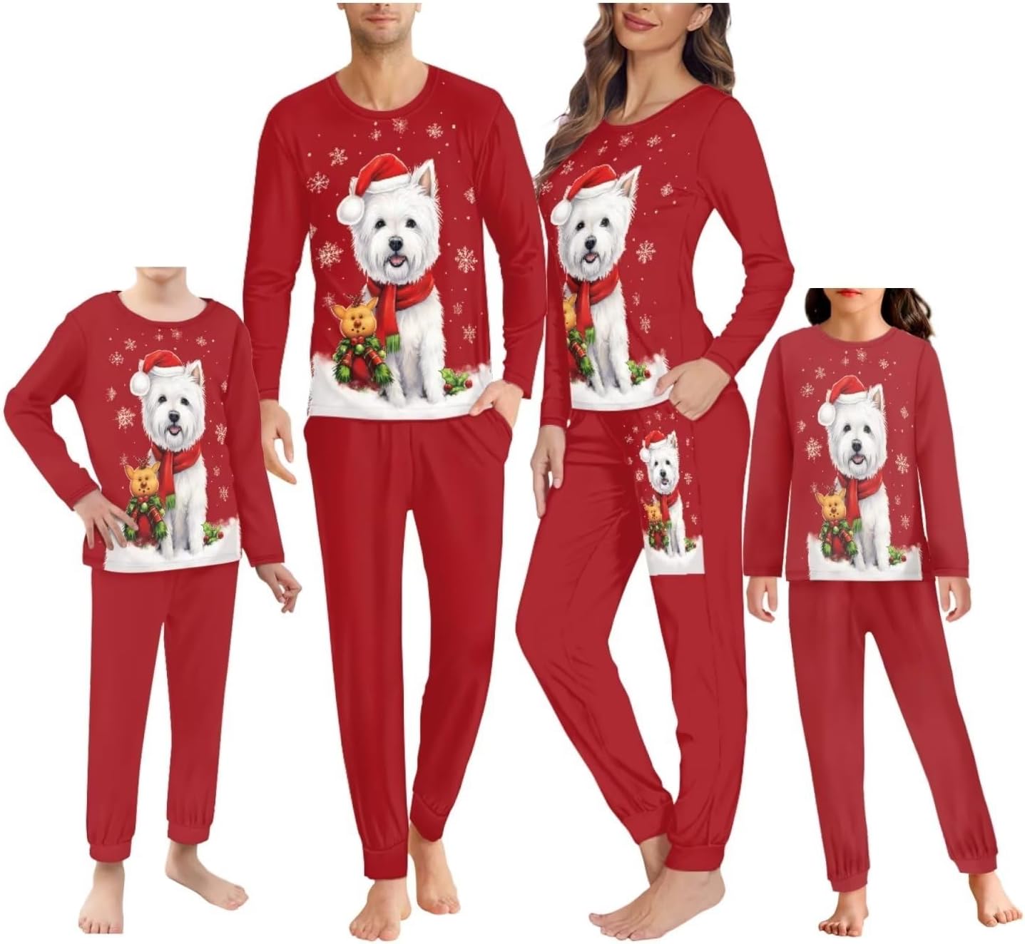 TODIYADDU Christmas Family Pajamas Matching Sets Onesie Christmas Pajamas for Family Soft Pajamas Sleepwear Pjs Holiday Xmas
