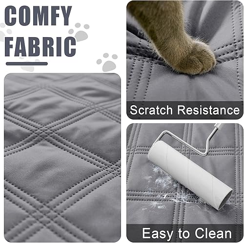 Miniatura 4 de Smiry Manta impermeable para cama de perro de 30 x 70 pulgadas, suave manta reversible para mascotas, lavable, a prueba de fugas, para sofá