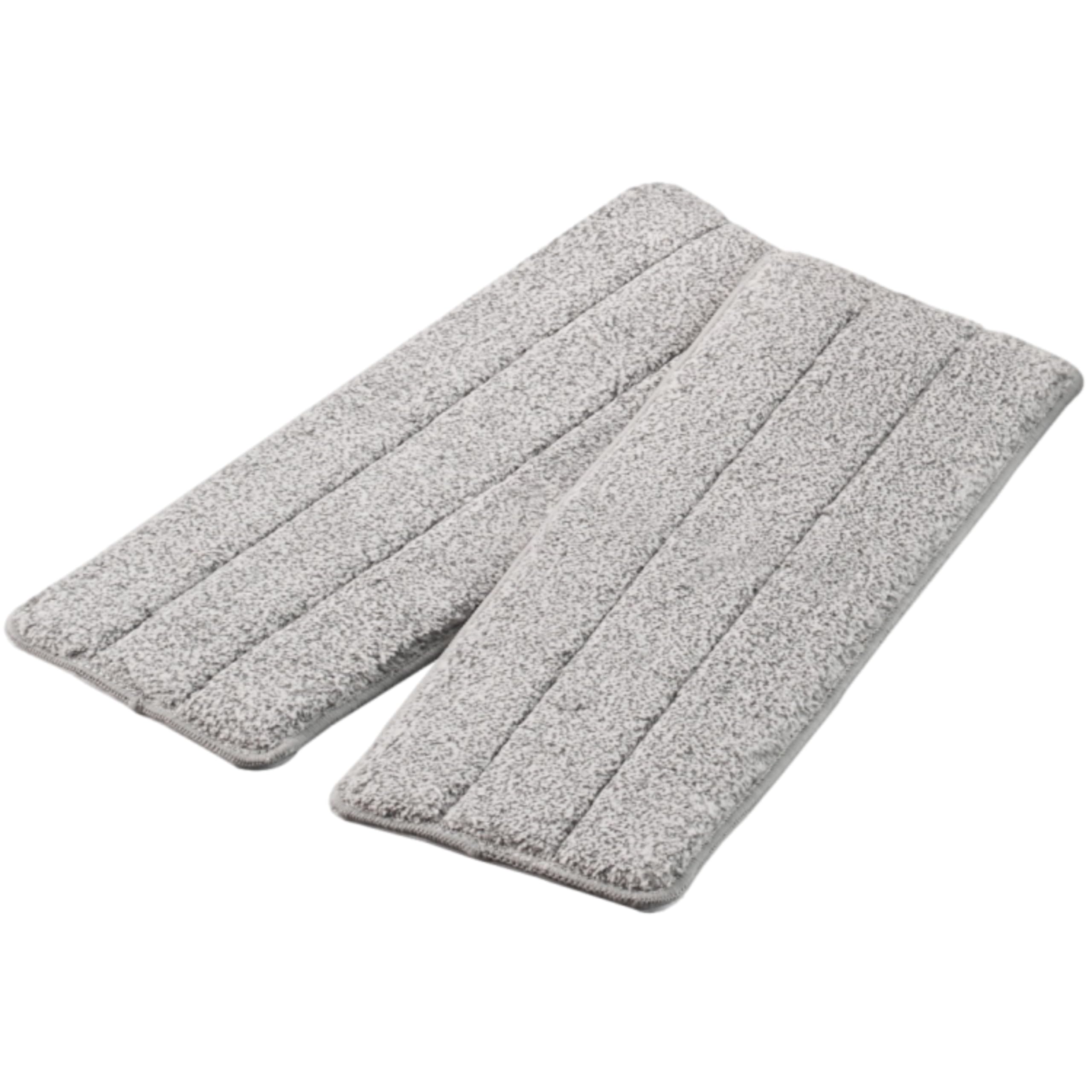 Flach Mop met Emmer Set - Vloermop met 10 Microvezel Wischpads, Dweil met Schoonmaakemmer Set met uitwrijffunctie en Emmersysteem voor Vloerreiniger (Dweil met Schoonmaakemmer
