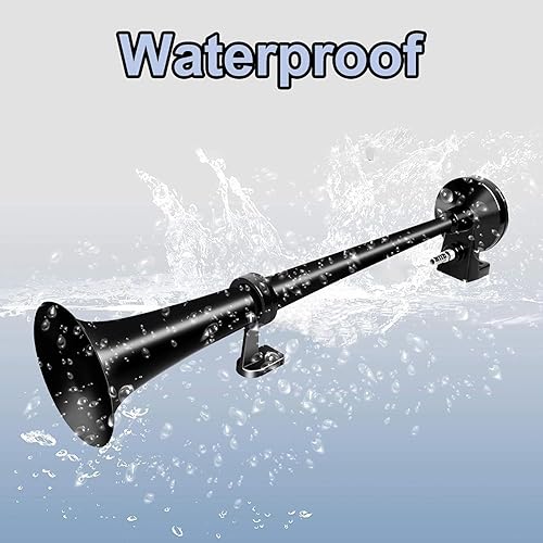 Miniatura 4 de Horn Kit, 12V 150db Car Air Horn Super Loud 2 Trumpet Train Horn Kit with Compressor for Trucks Lorrys Trains Boats Jeep SUV or Vans