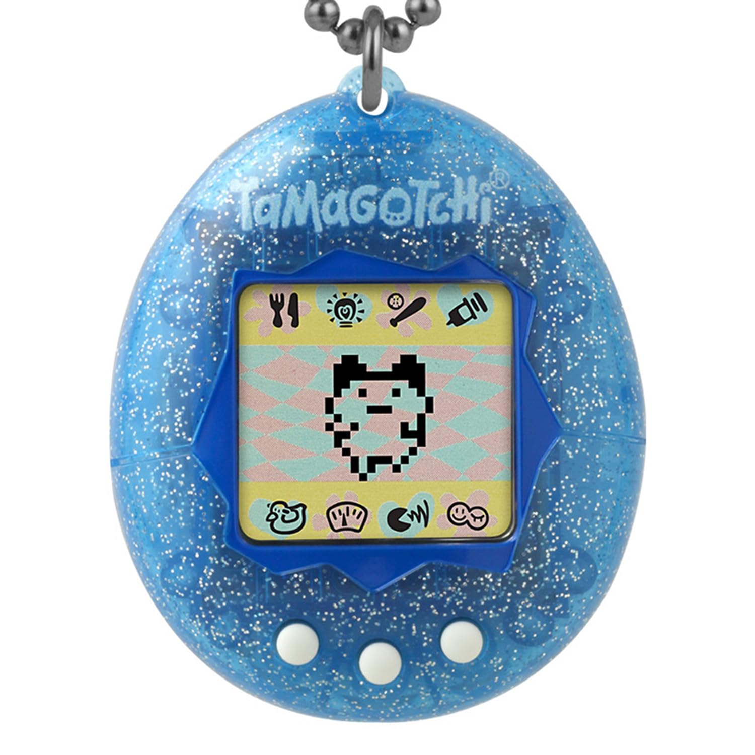 Bandai – Tamagotchi Original Color Collection Blue – Animale elettronico virtuale – Giocattolo interattivo in italiano – Tamagotchi colore Blu – Giocattolo per bambini dai 8 anni in su – 46009