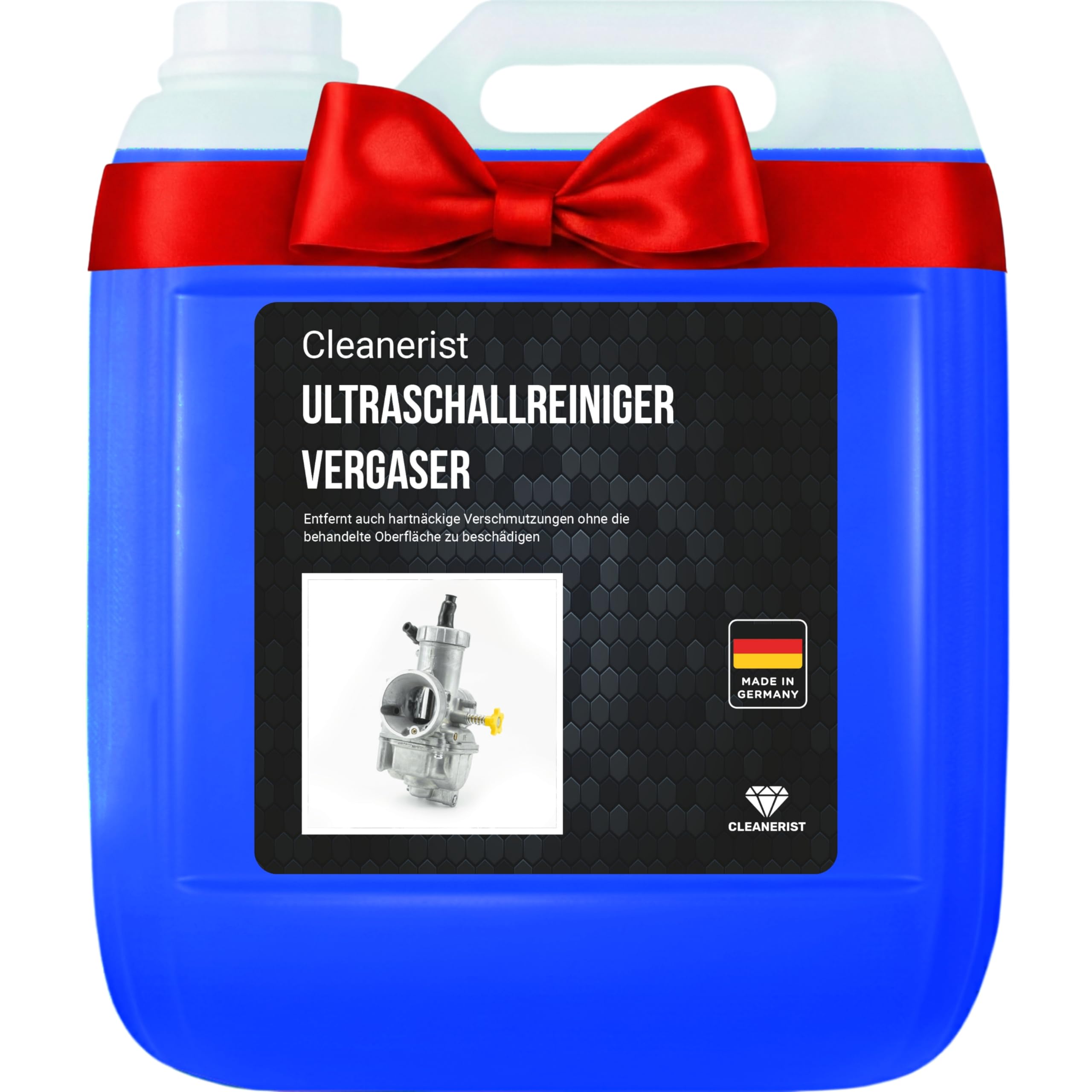 Cleanerist | 5L Ultraschallreiniger Werkstatt, Vergaser, Autoteile - Konzentrat für Ultraschallgeräte zur Kfz-Reinigung von Motoren, Bremsanlagen, Wellen, Pumpen, Düsen – gegen Schmutz, Öl & Fett