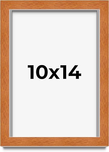 Miniatura 139 de Marco marrón de 18 x 24 pulgadas, marco de madera maciza de nuez de miel, ancho de moldeo de 0.875 pulgadas, profundidad de rabo de 0.875 pulgadas
