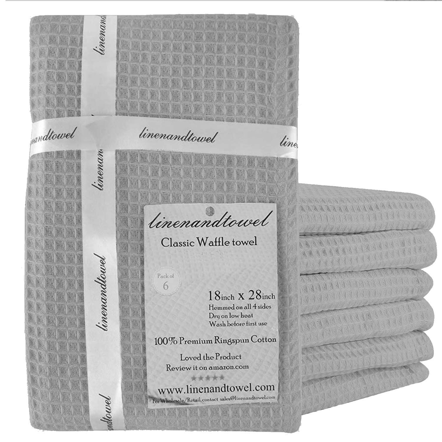 Kitchen Cloth for Cooking| Kitchen Towels| Dinning Table Towel| Cotton Hand Towel for Drying Dishes| 15"x25" Towels 6-Pack | Highly Absorbent for Cleaning & Quick Drying of Plates & Glasses