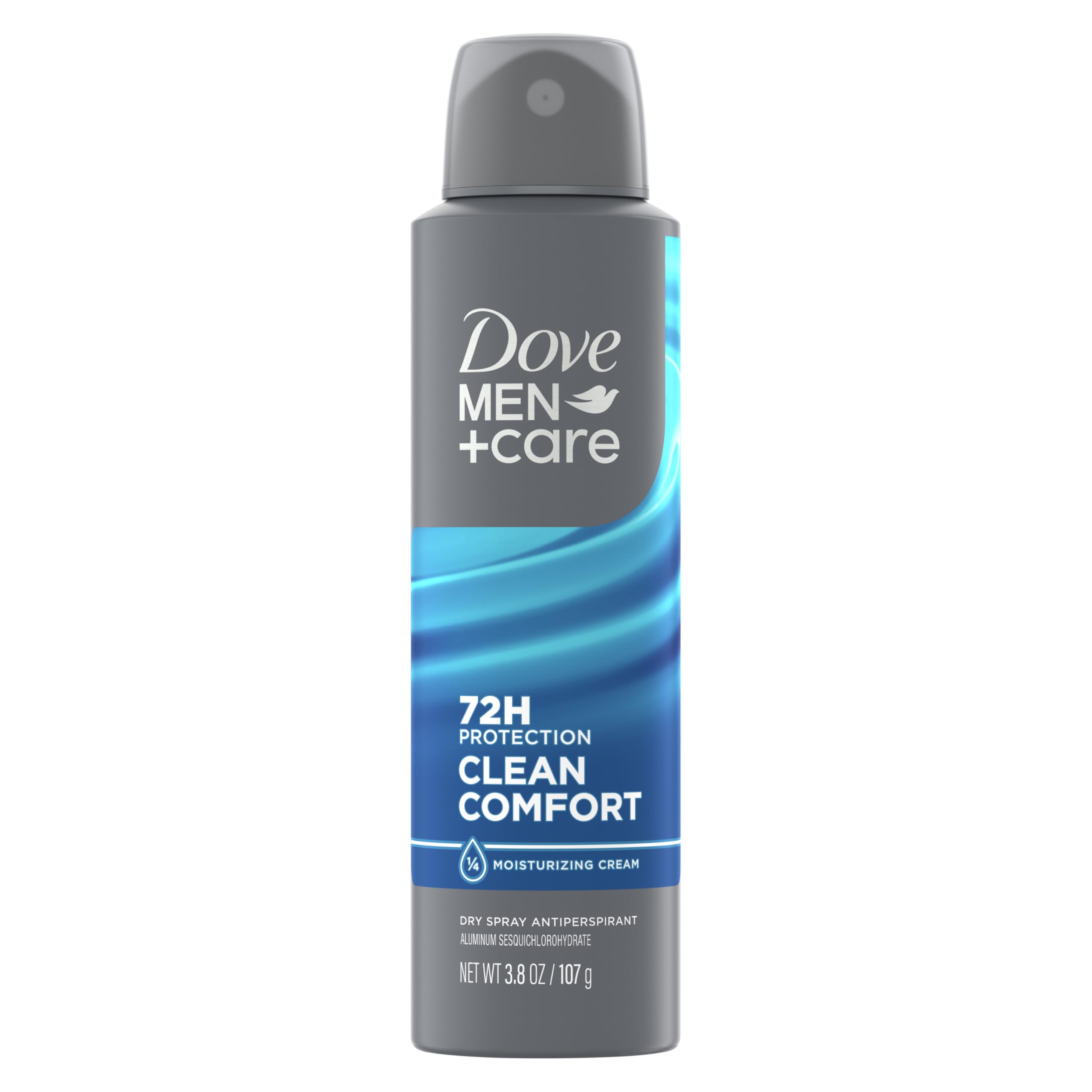 Men+Care Antiperspirant Deodorant Clean Comfort Dry Spray For Men 72-hour Sweat and Odor Protection with Triple Defense Technology 3.8 oz