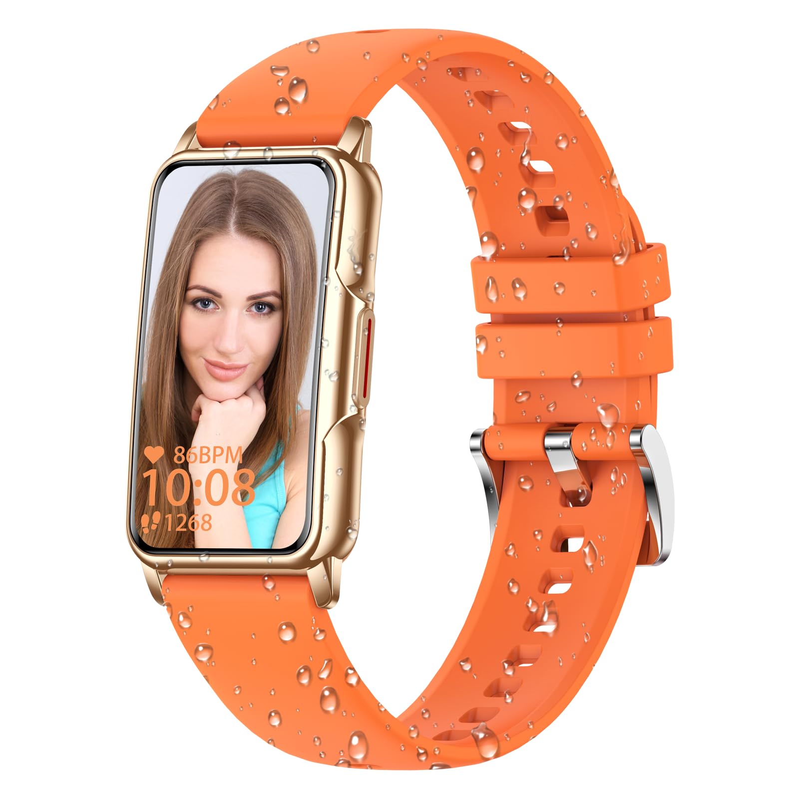 ECOSOON Smartwatch Donna, Orologio Smartwatch Donna Impermeabile IP68 Contapassi Polso Donna con Cardiofrequenzimetro, SpO2, Sonno, 123 Sportivo, Smart Band Orologio Fitness Donna per Android iOS