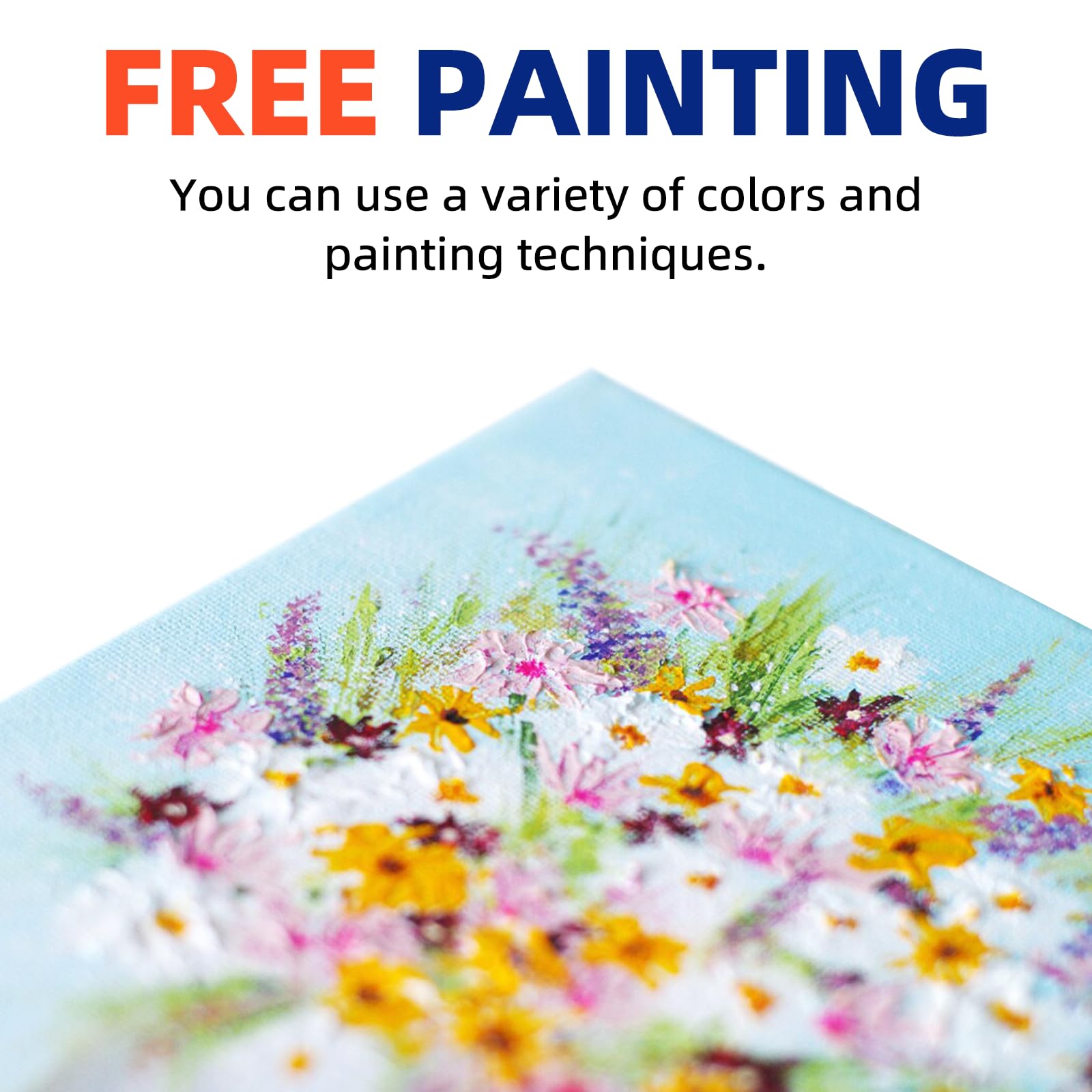COOZEE Lot de 3 toiles tendues de 40 x 60 cm pour la peinture, pour débutants et artistes, cadre en bois tendu de 280 g/m² pour peinture acrylique, huile et aquarelle