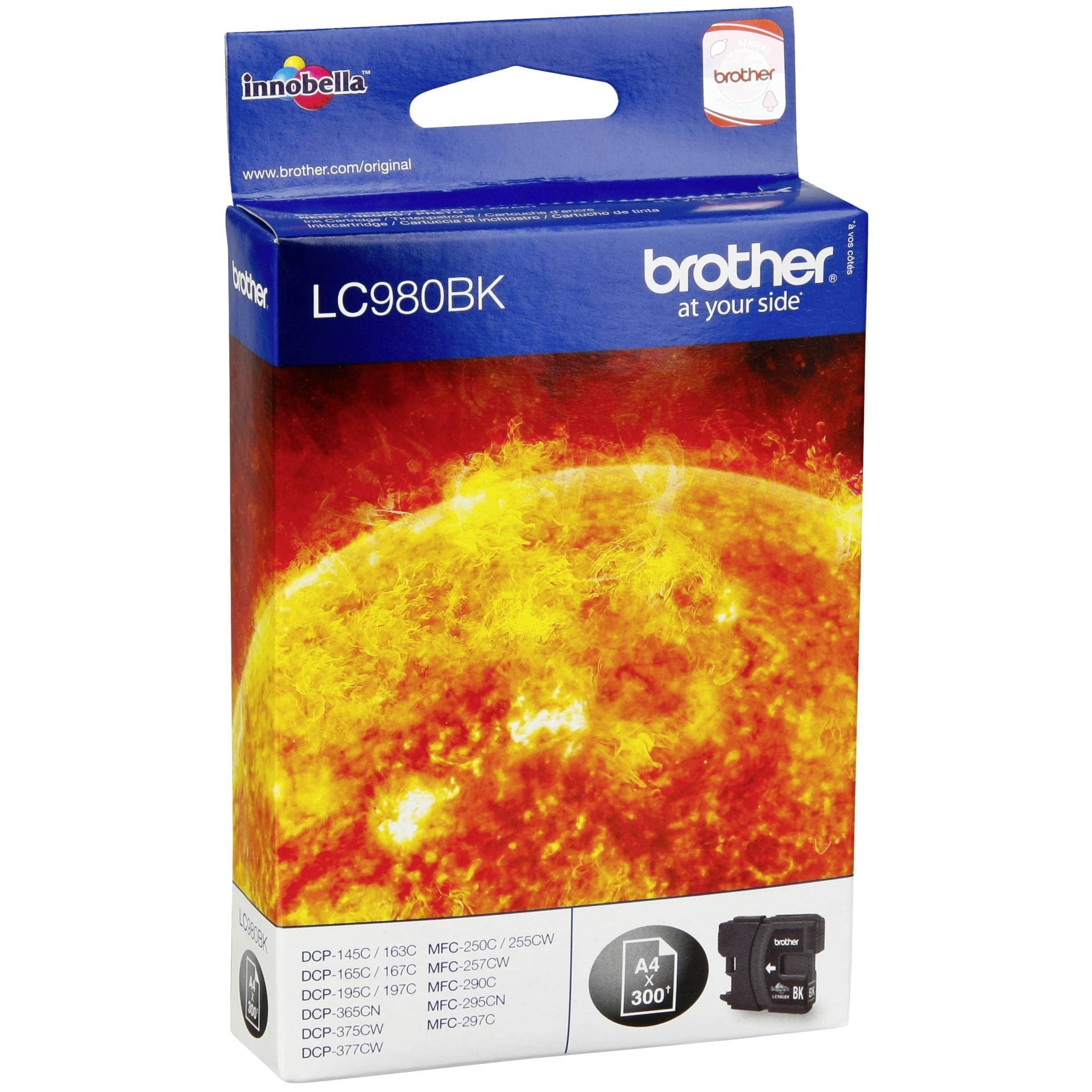 Brother LC-980BK Tintenpatrone 1 Stück(e) Original Schwarz