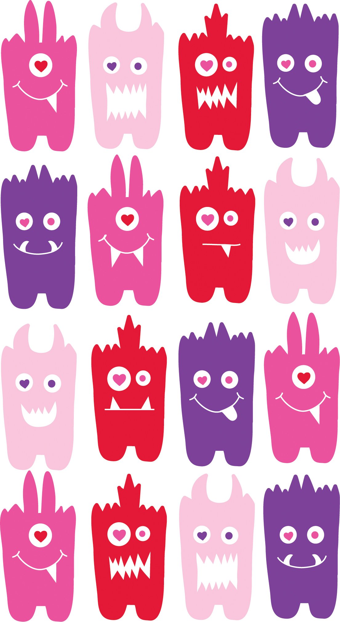 EK Success Brands Sticko Stickers, Love Monsters