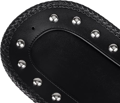 Miniatura 4 de Guardabarros trasero de cuero con remaches para Harley Softail Springer Heritage Classic EFI FLSTCI 2006-2017