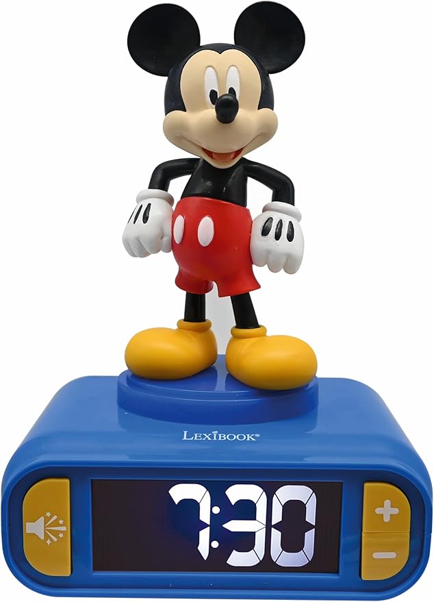 LEXiBOOK, Disney Mickey, Mickey Nightlight Alarm Clock