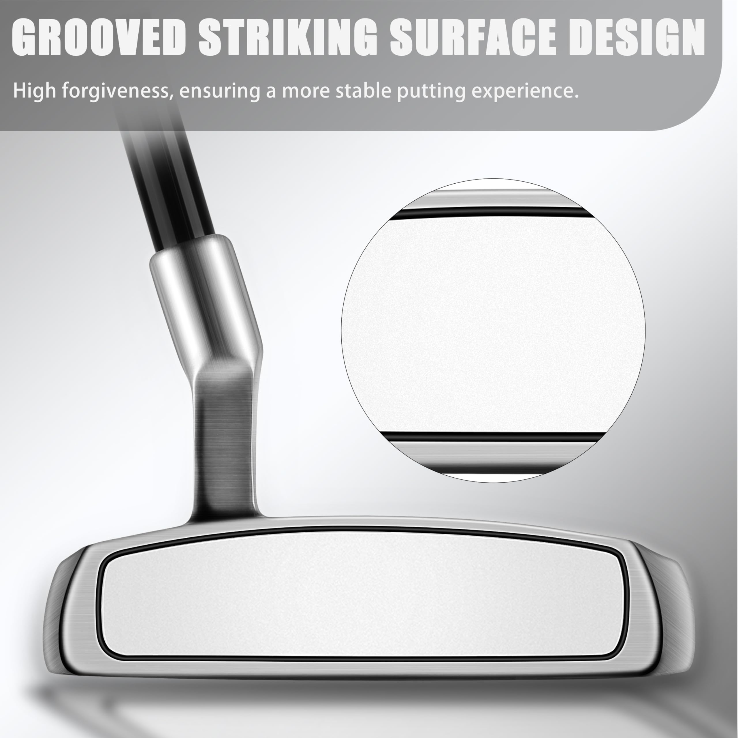PGM Golf Putter for Men and Women - High MOI Mallet with Easy Alignment - Lightweight Graphite Shaft - Low Center of Gravity for Straighter Putts