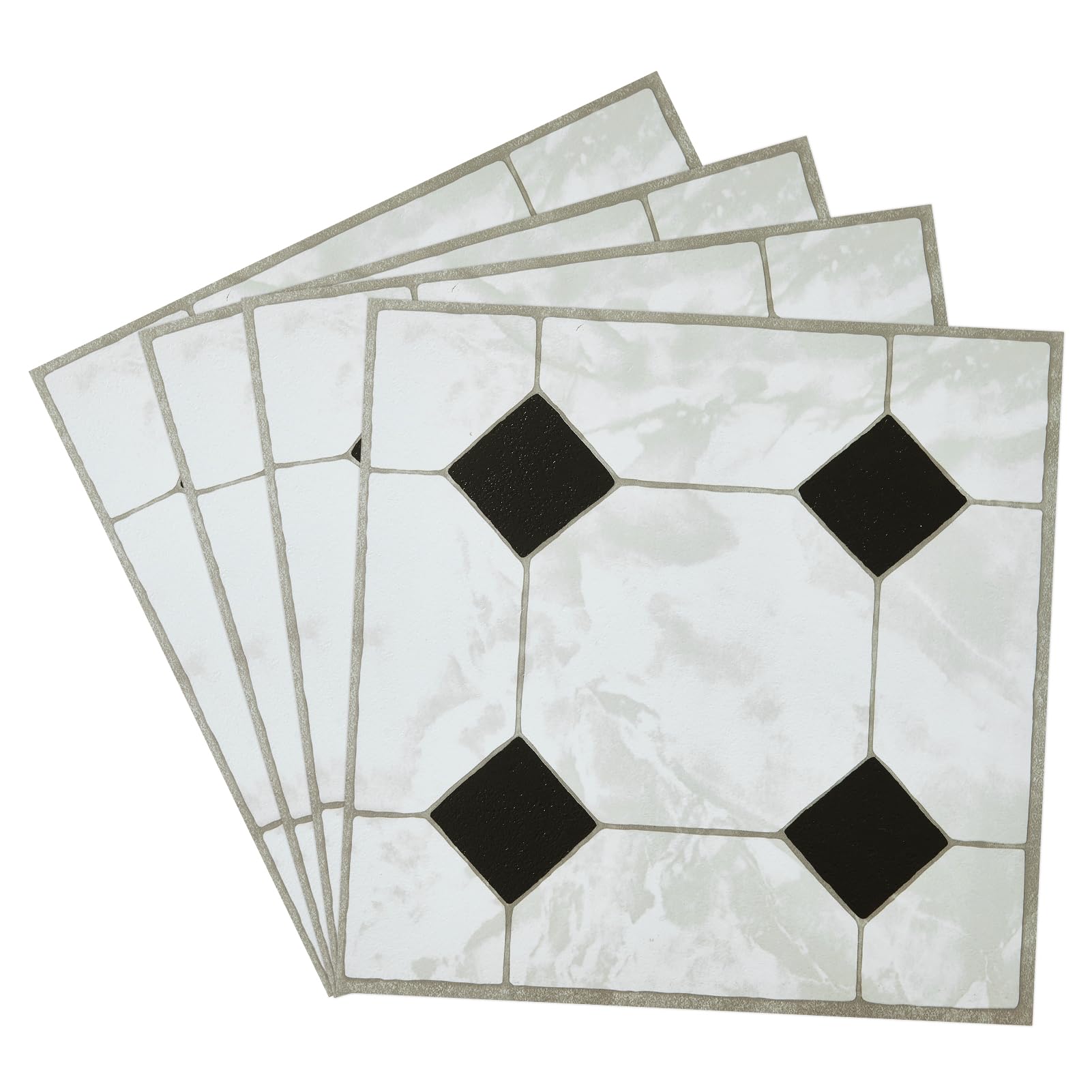 INMOZATA 30.48x30.48cm Flooring Tiles Self Adhesive,30Pcs/2.787㎡ Marble Effect Stick on Flooring, Waterproof Peel and Stick flooring for Kitchen Bedroom Living Room (Marble 02)
