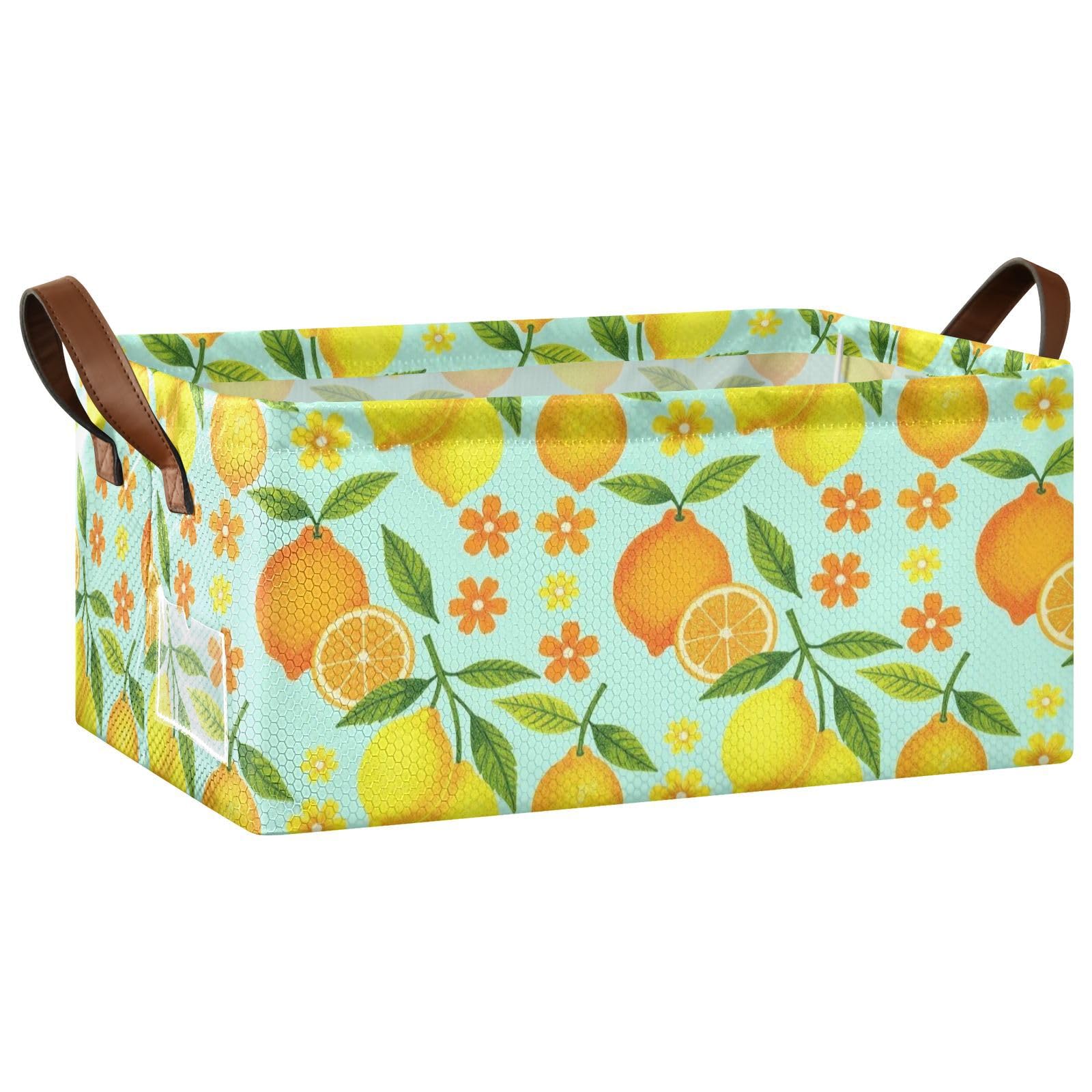 Poubelle citron fruit FRODOTGV au style vintage authentique pour chambre