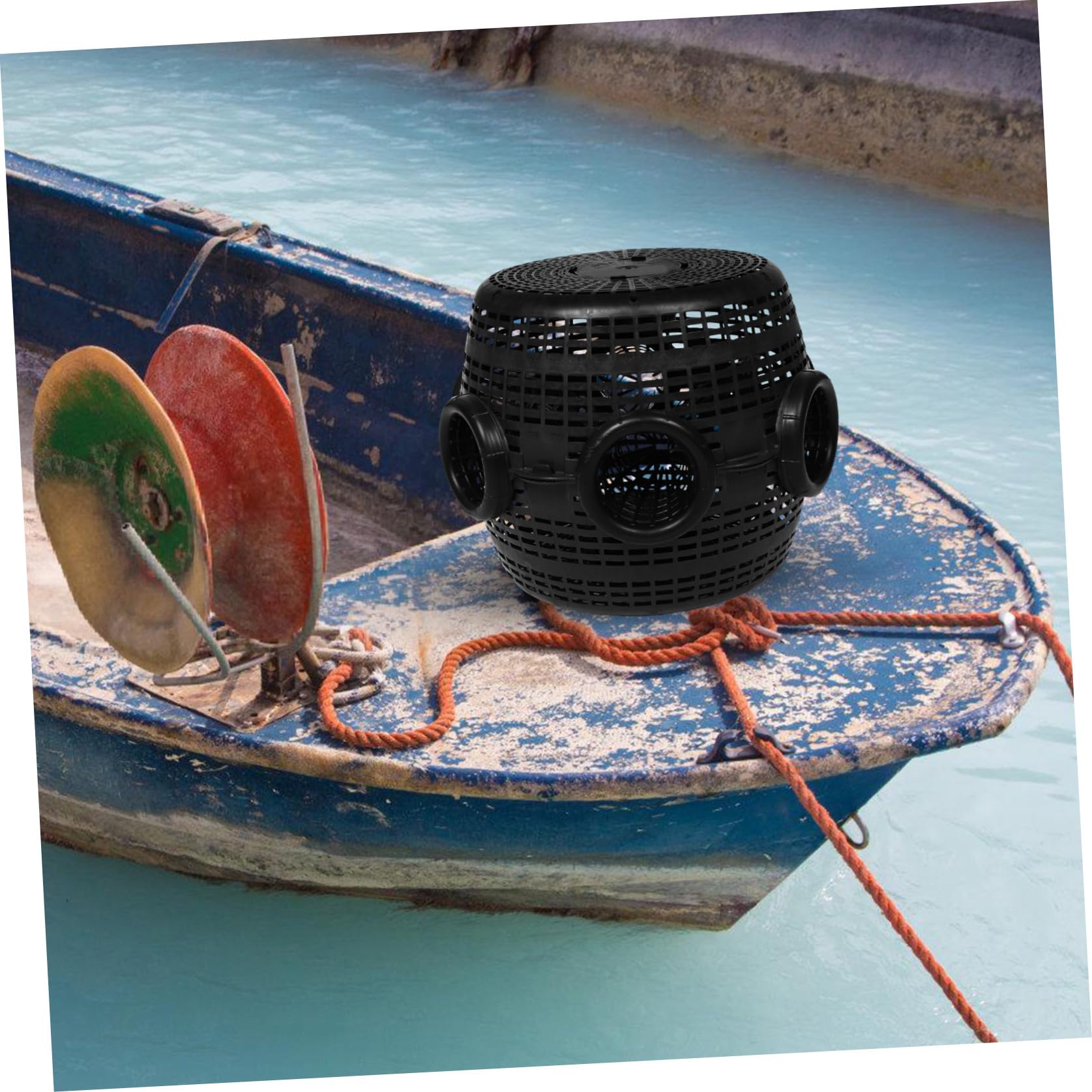 Yardwe Nassa da Pesca in Plastica Nera per Pesci e Granchi di Fiume | Stagni e Laghi, Riutilizzabile ad Alta Efficienza, per Pescatori Professionisti e Appassionati