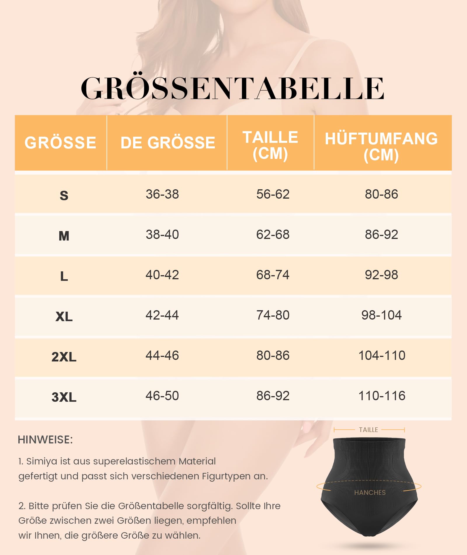 SIMIYA Shapewear - Mutande da donna per la pancia, modellanti e modellanti