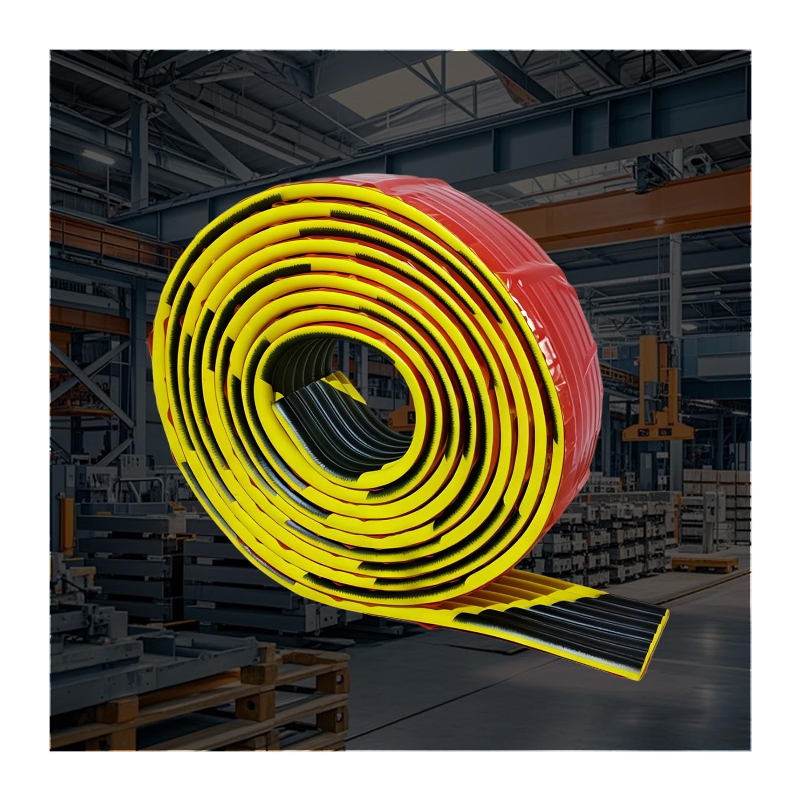 HBOOMOEM Soft Rubber Corner Protectors, Wall Edge Corner Guards, Visibility Edge Guard, Suitable for Warehouse Shelving, Storage Racks, and Equipment Protection.(W shape)