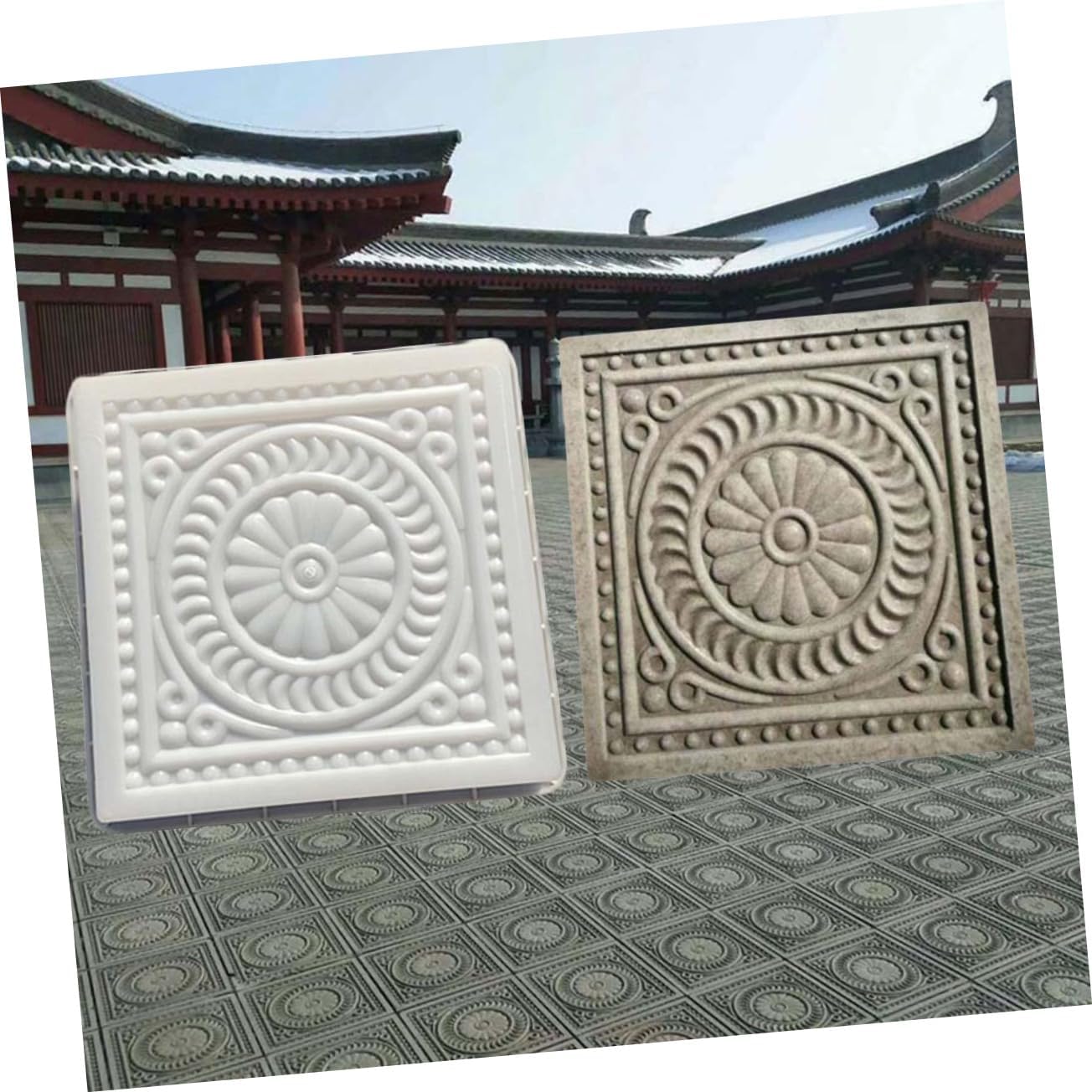 Cement Mold for Garden Pathway Reusable Stepping Stone Mold for Patio and Lawn Create Custom Concrete Easily for Diy Landscaping Projects