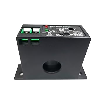AC Current Switch Transducer Input 1A-200A Switching Max 0.3A@135V AC/DC Solid Core Self-Powered (16K-SD-NC-AL)