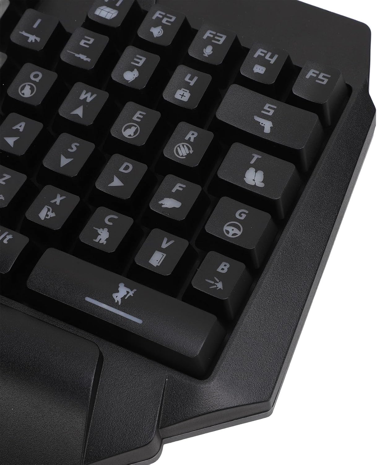 Gaming Keyboard Mouse Converter Combo 4 in 1 Single Hand Mobile Game Keyboard Mouse Adapter Phone Holder Set